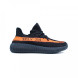 Женские кроссовки Adidas YEEZY 350 SPLY Black-Orange