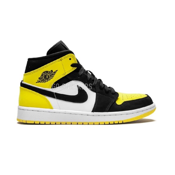 Унисекс кроссовки Nike Air Jordan 1 Mid Yellow Toe Black