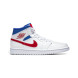 Унисекс кроссовки Nike Air Jordan 1 Mid White Red Royal