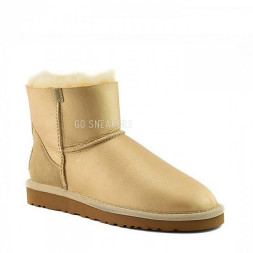 Mini Zip Metallic Soft Gold