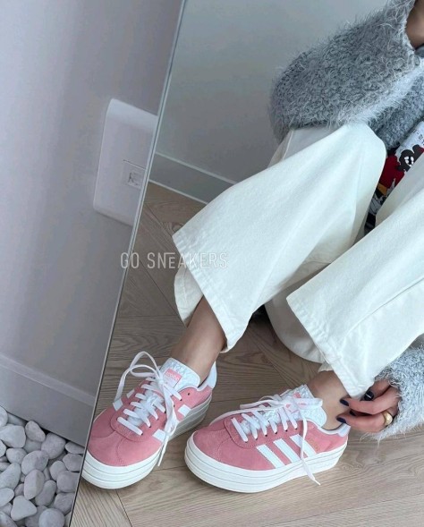 Унисекс кроссовки Adidas Gazelle Suede Platform Coral