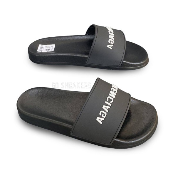 Мужские шлепанцы Balenciaga Slipers Man White Monogram