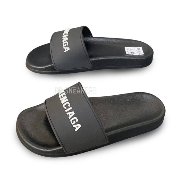 Мужские шлепанцы Balenciaga Slipers Man White Monogram