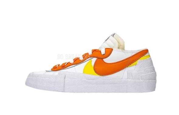 Унисекс кроссовки Nike Blazer Low sacai White Magma Orange