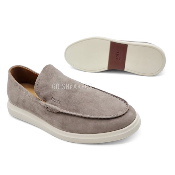 Мужские лоферы Hugo Boss Loafers Suede Dusk