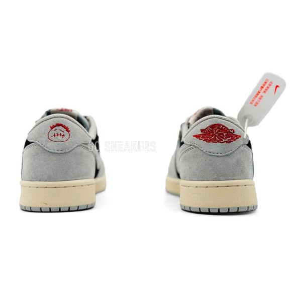 Мужские кроссовки Nike Air Jordan Low Travis Scott Man Light Grey