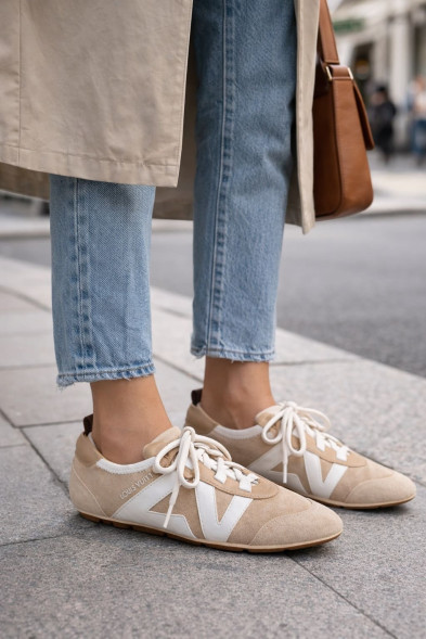 Женские кеды Louis Vuitton Sneakerina German Army Beige
